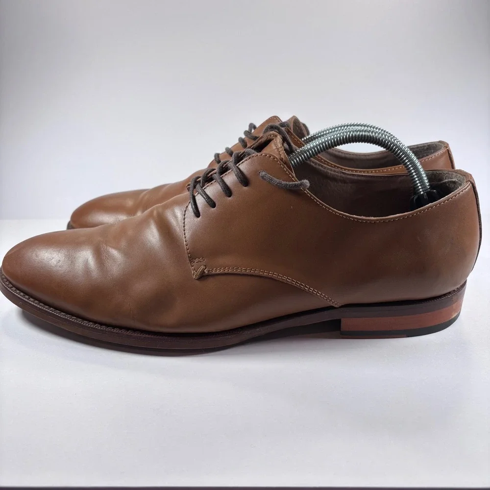 Banana Republic Men's‎ Tan Leather Oxford Dress Shoes Lace-Up Size 10
